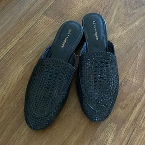 Black loafers